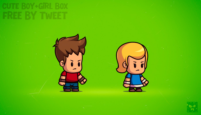 Cute Boy and Girl Box